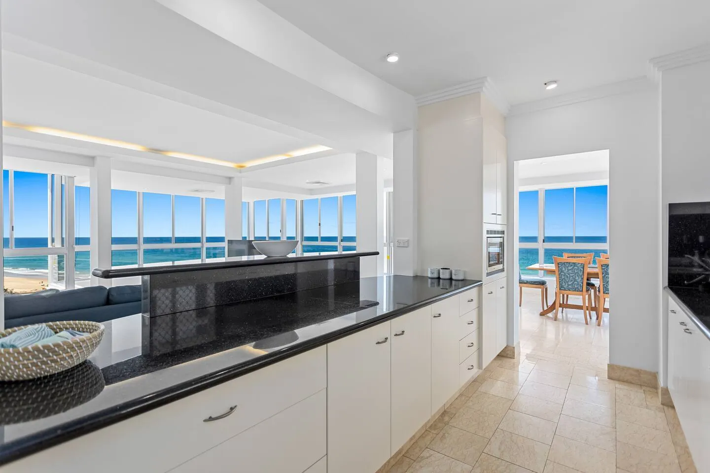 The modern kitchen comes fully equipped to prepare meals at home, but you’ll also find plenty of eateries close by.