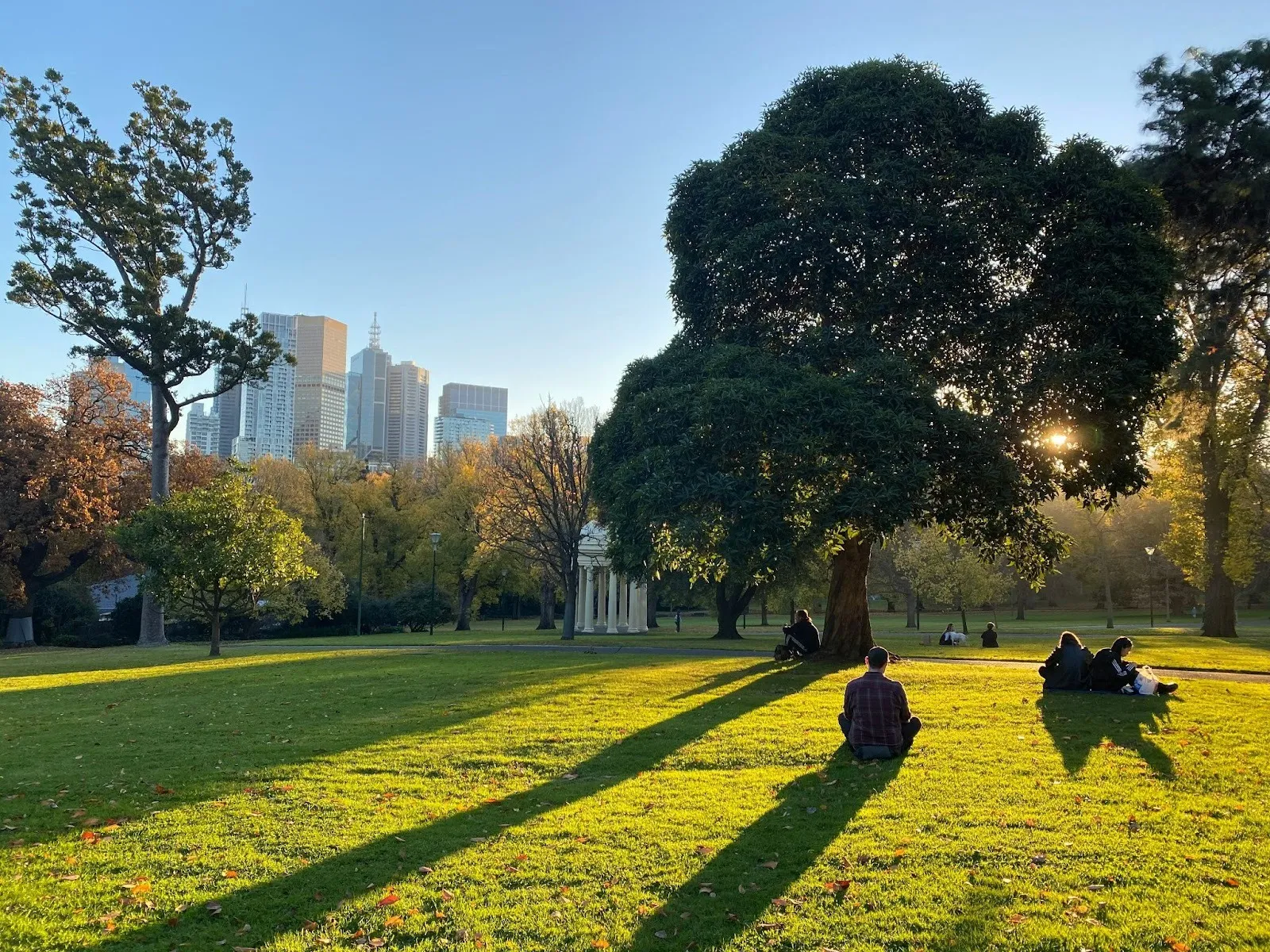Melbourne Park in Autumn