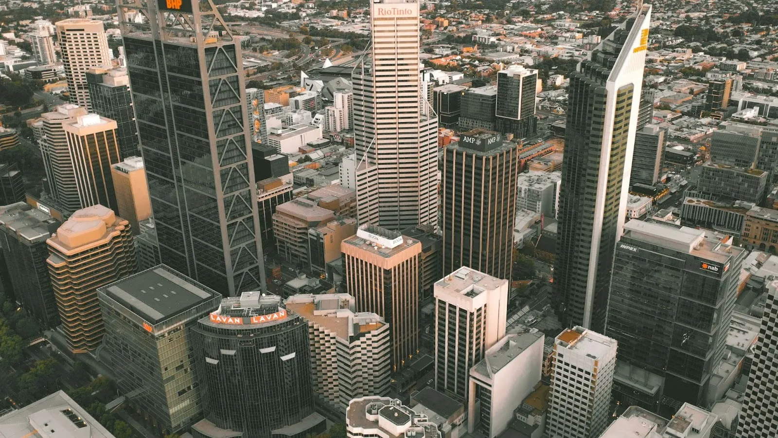 Perth City from above