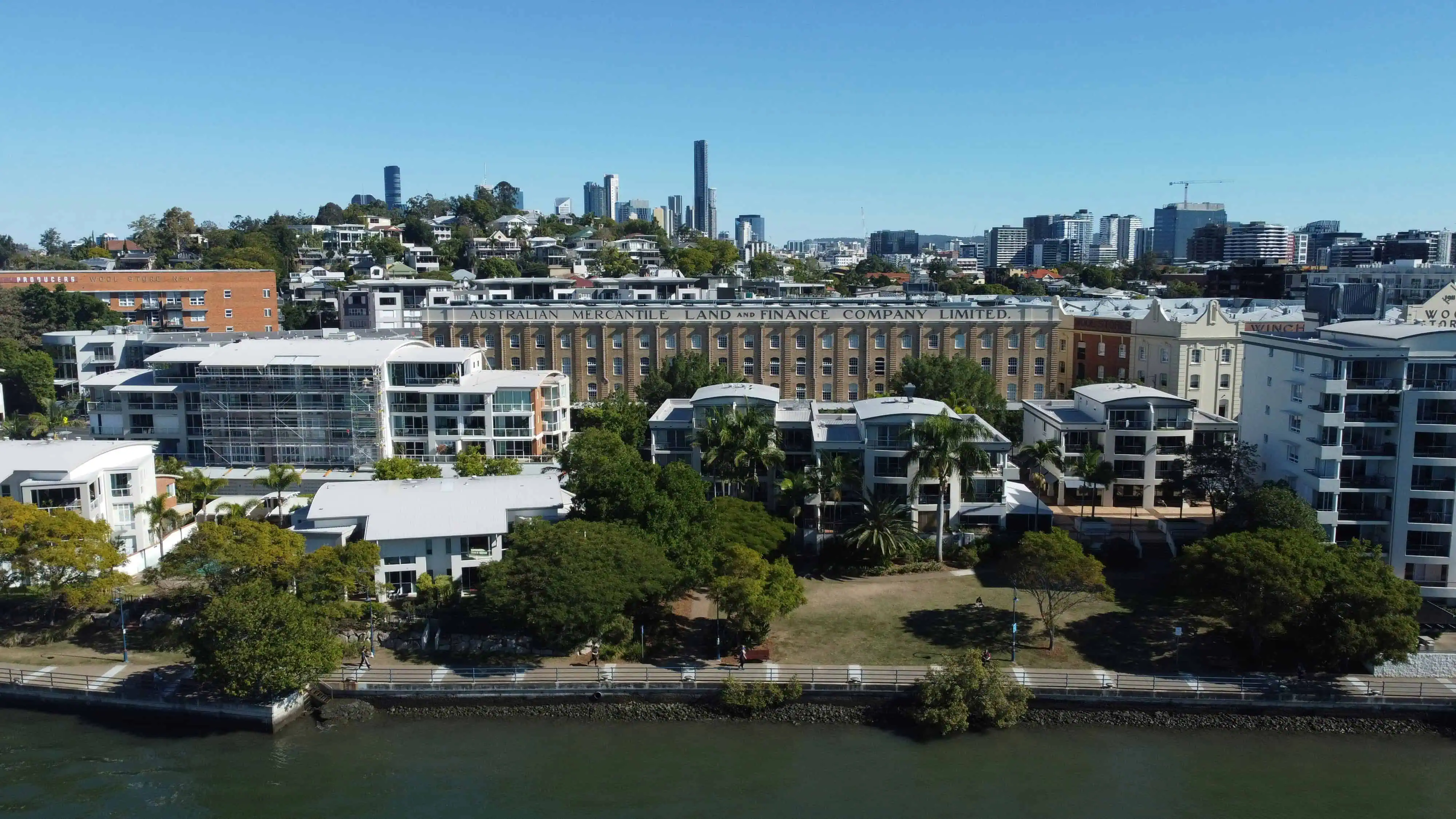 Teneriffe, Brisbane from the river