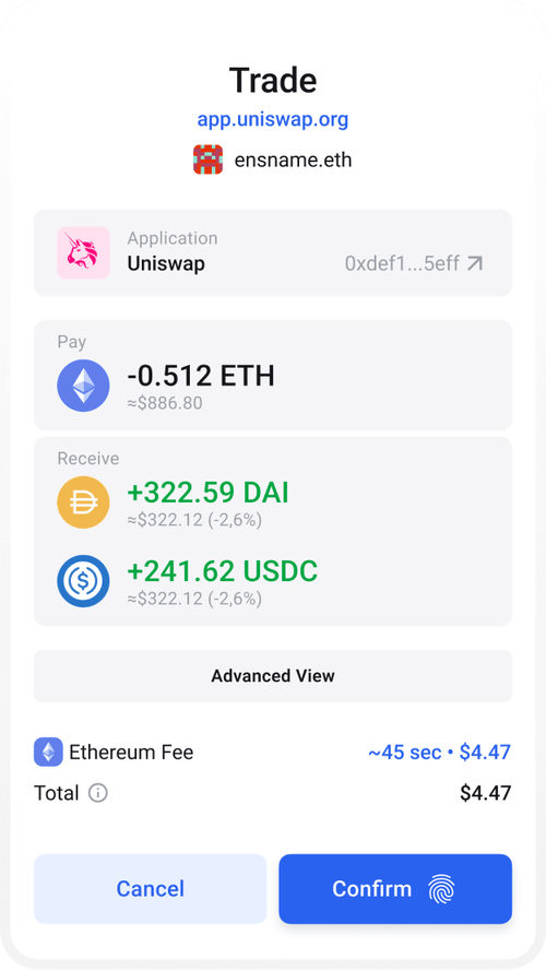 trade crypto with zerion
