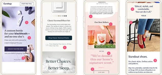 Mobile Landing Page Examples