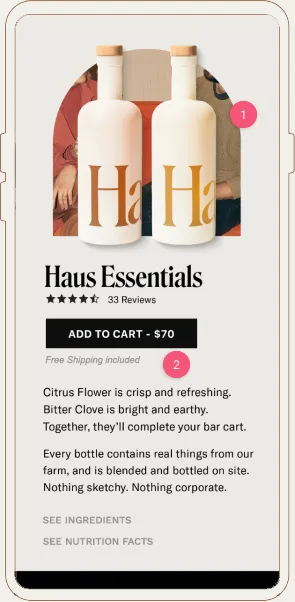 Haus Ecommerce Landing Page