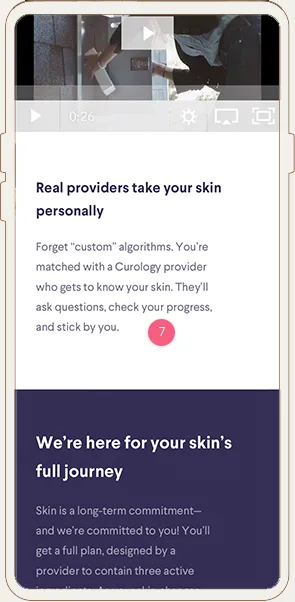 Curology PPC Landing Page