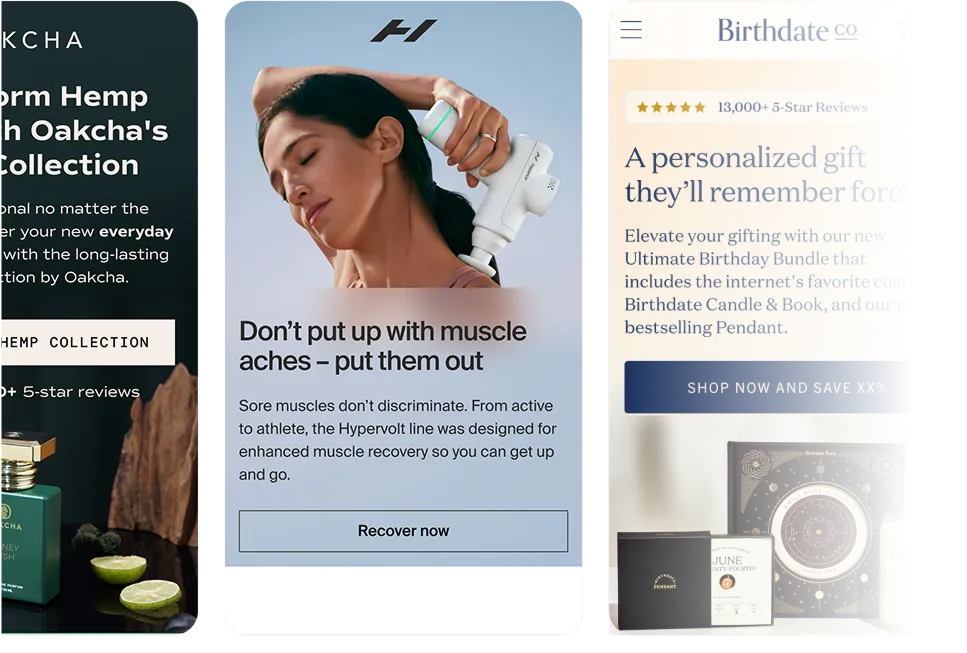 Ecommerce website conversion optimization before and after