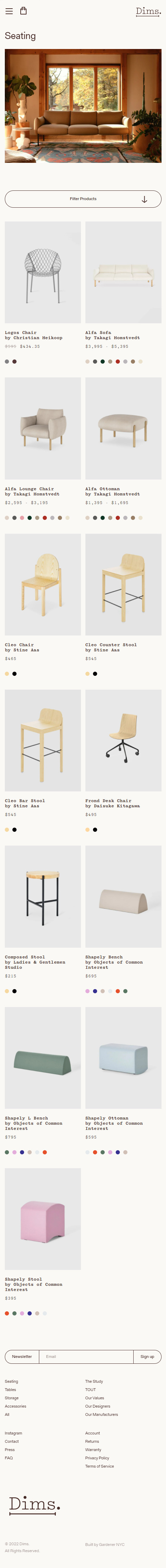 Mobile Collection Page