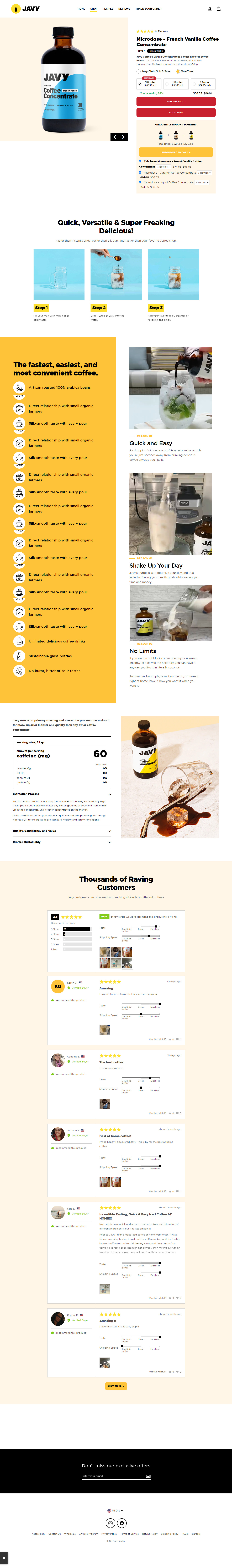 Desktop Product Page
