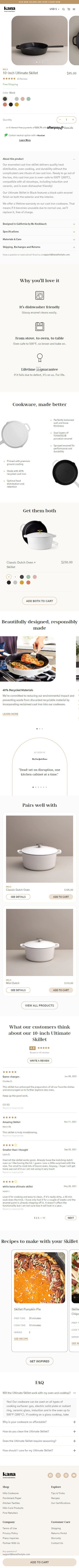 Mobile Product Page