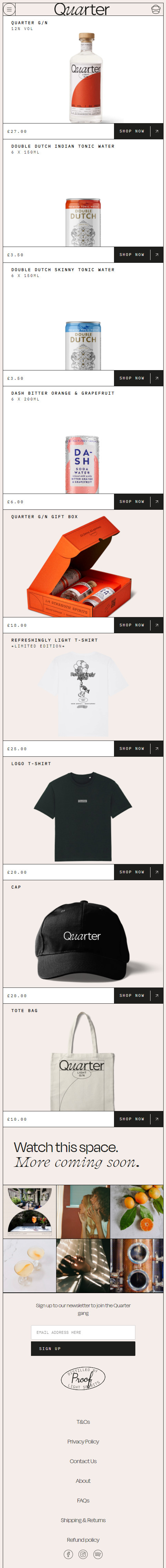 Mobile Collection Page