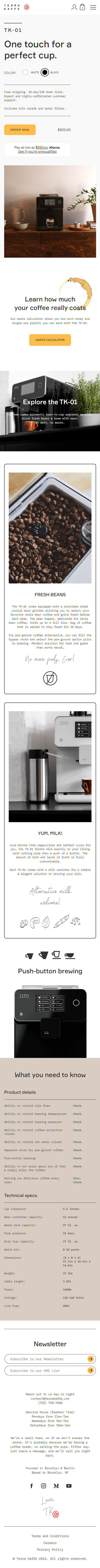 Mobile Product Page