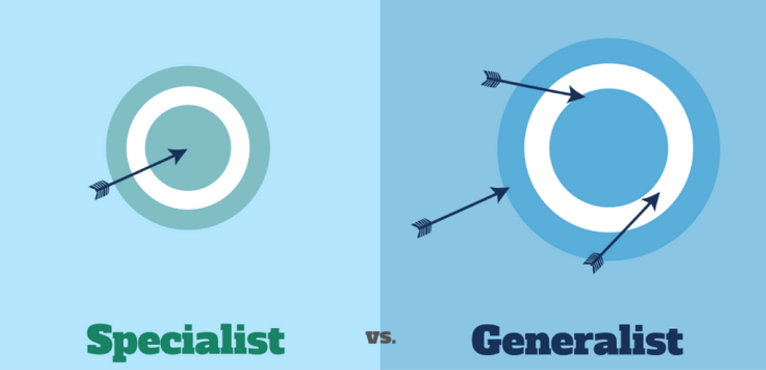 Generalist vs specialist