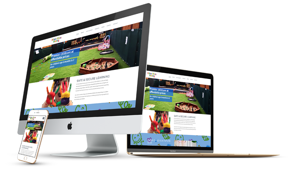 Mobile responsive website for small size business Future Stars