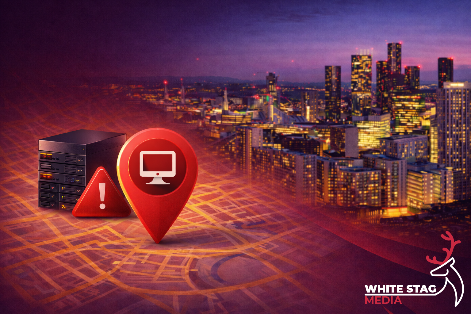 Affordable website examples – White Stag Media web design mockup