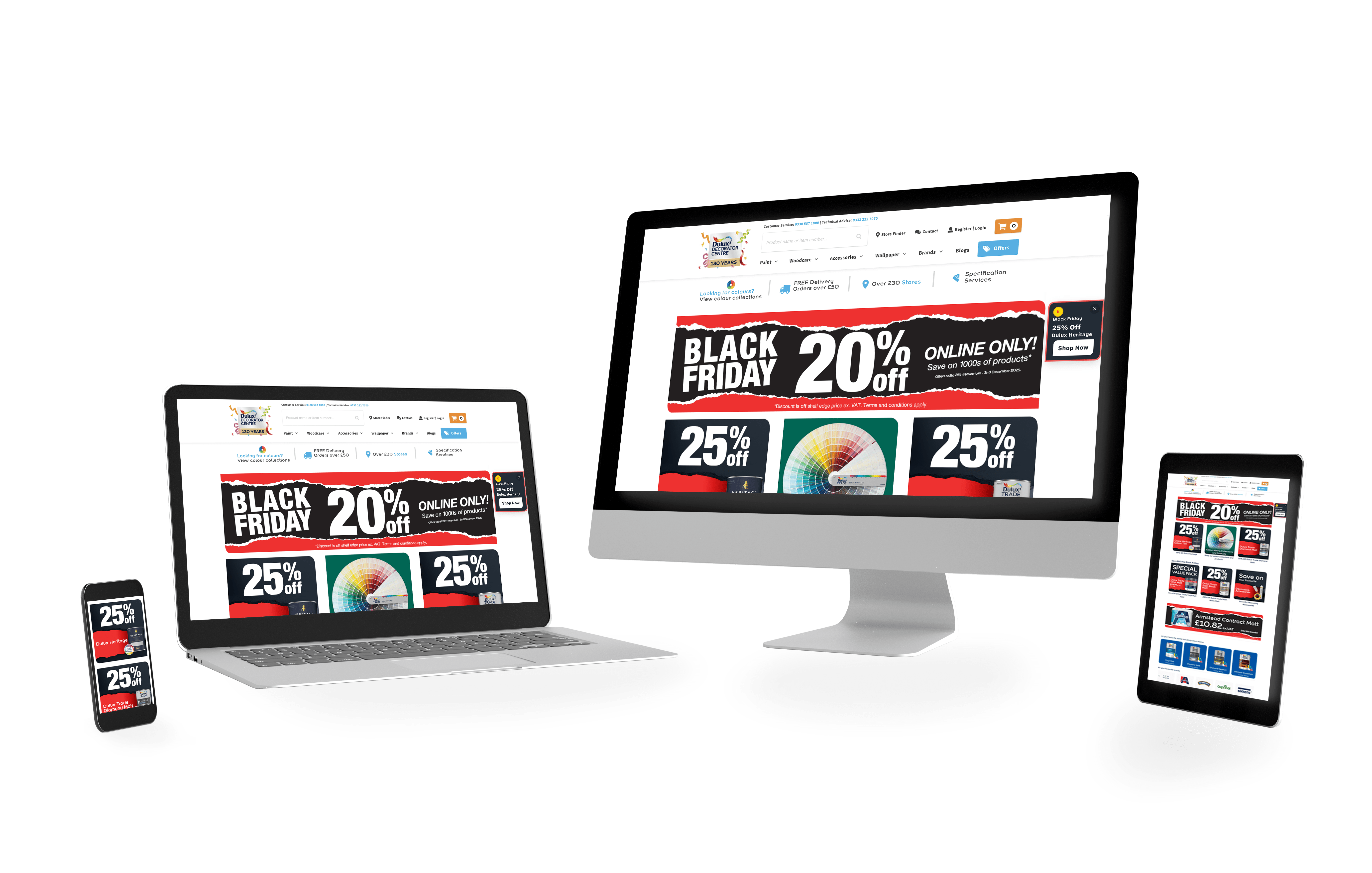 Beehive Contractors website design mockup on desktop and mobile