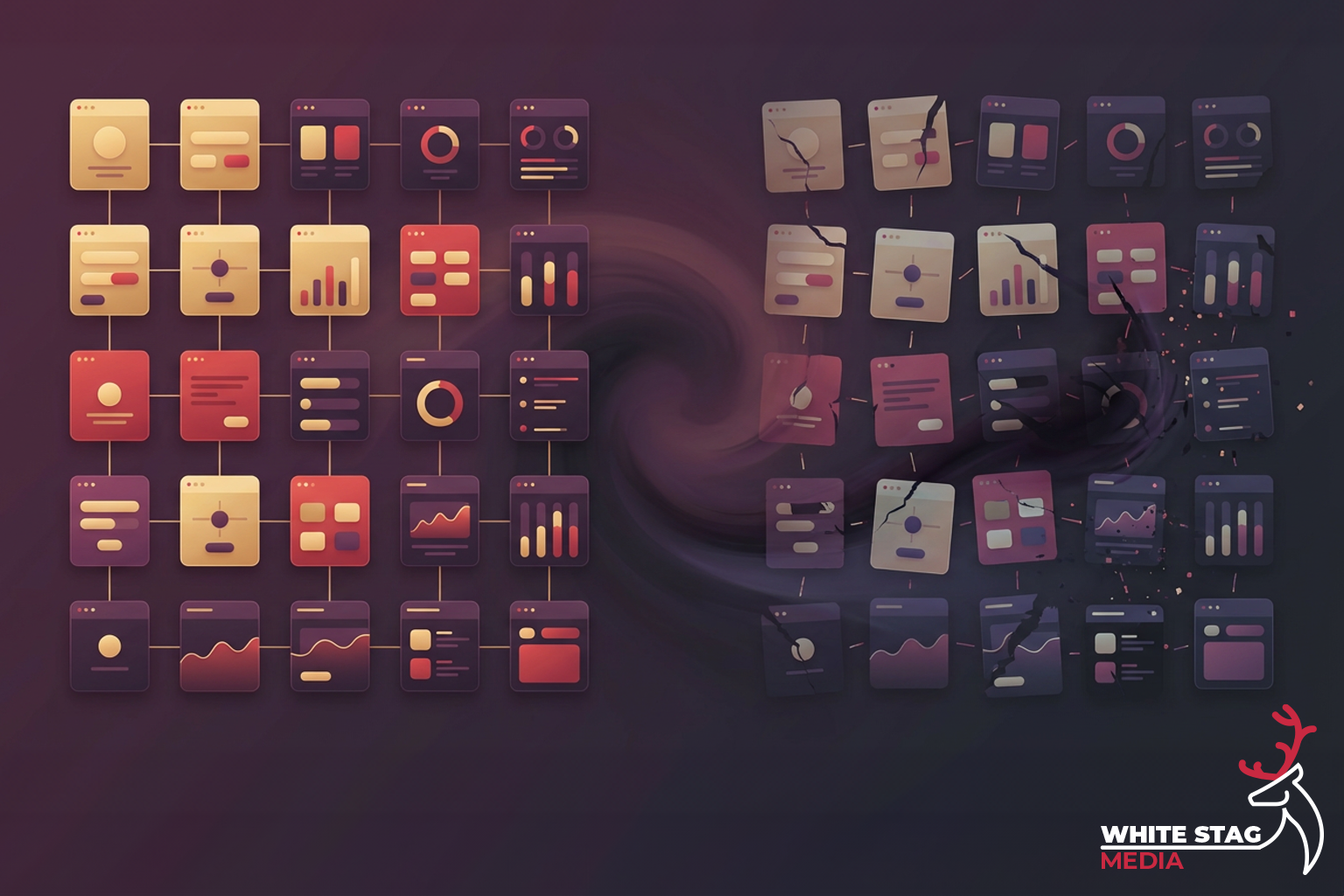 Affordable website examples – White Stag Media web design mockup