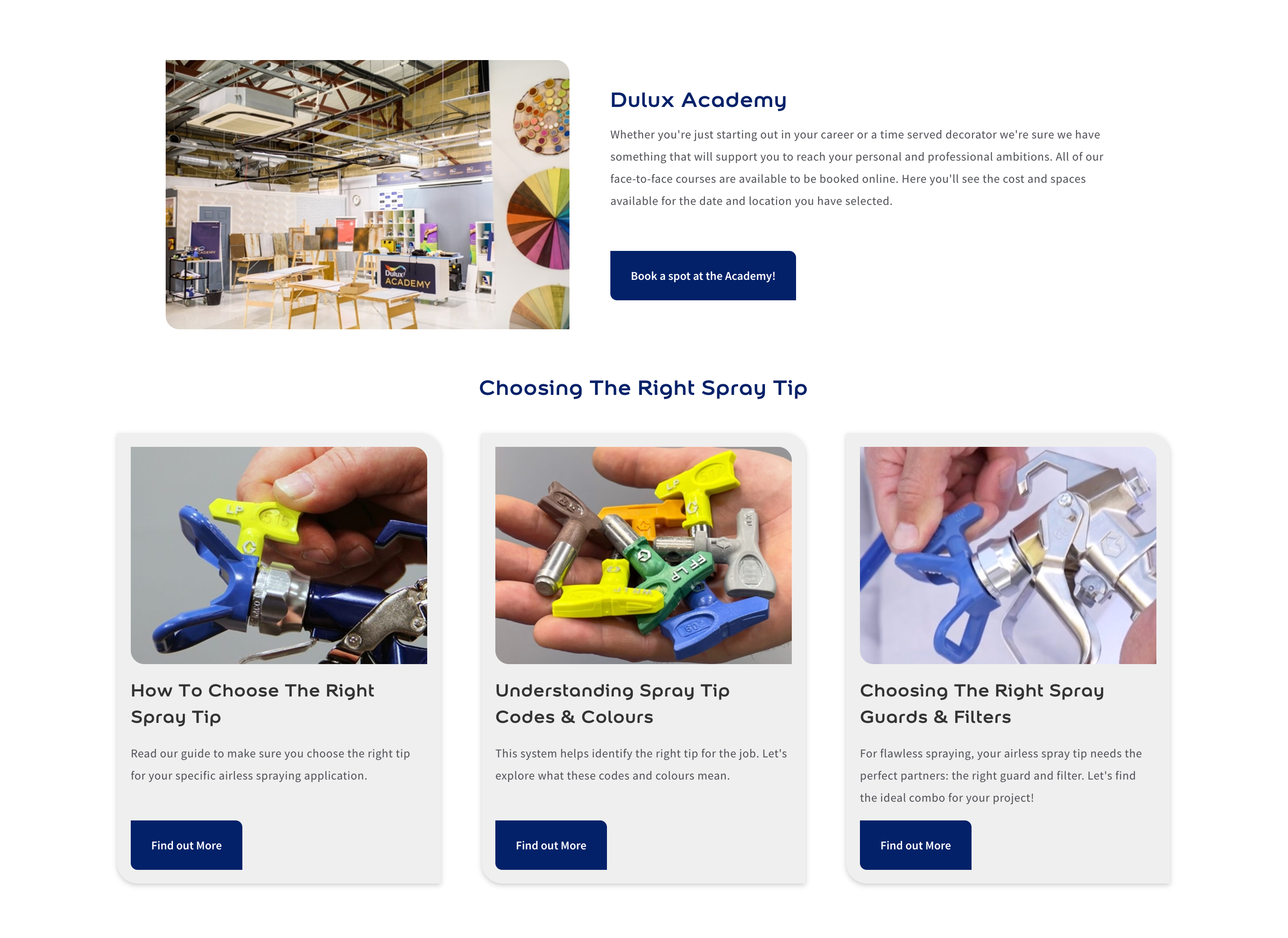 Black Friday sale banners offering 20% off online and 25% off various Dulux paint products including Heritage Colour Tint, Trade Diamond Matt, Trade Vinyl Matt 7.5L, Trade Stain Block Matt, and discounts on decorating accessories, plus Armstead Contract Matt priced at £10.82 excluding VAT.