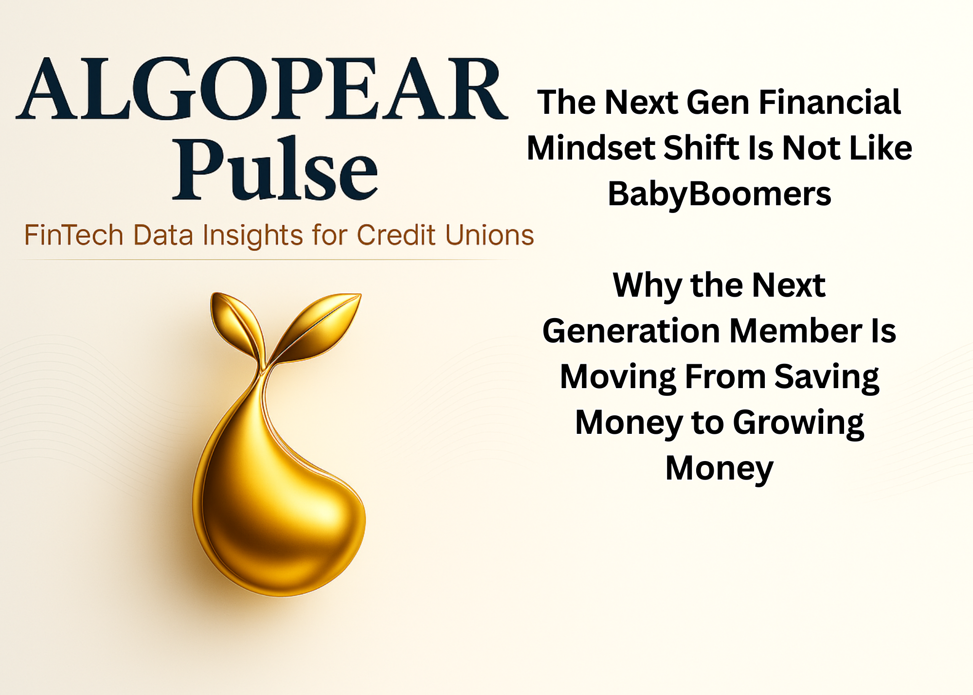 AlgoPear Logo with image symbol and title about credit unions adopting direct investing