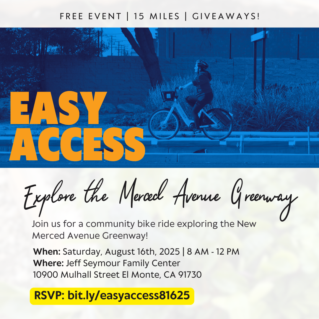 Promotional flyer for Easy Access ride on August 16