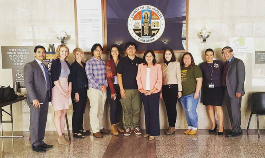 SGVgreenways supporters with Supervisor Hilda Solis