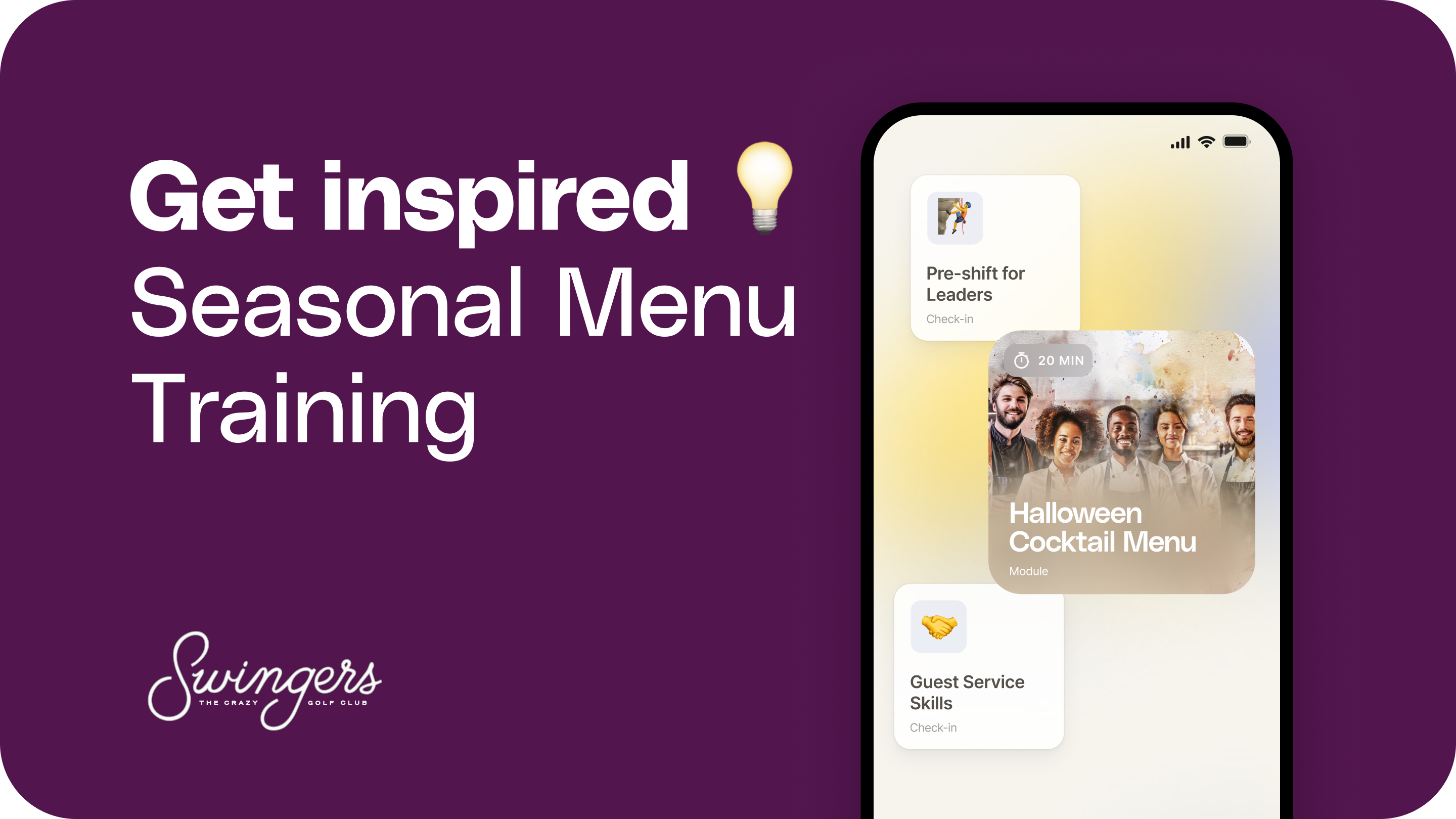 How Swingers Tests Real Knowledge and Skills on Seasonal Menu Rollouts