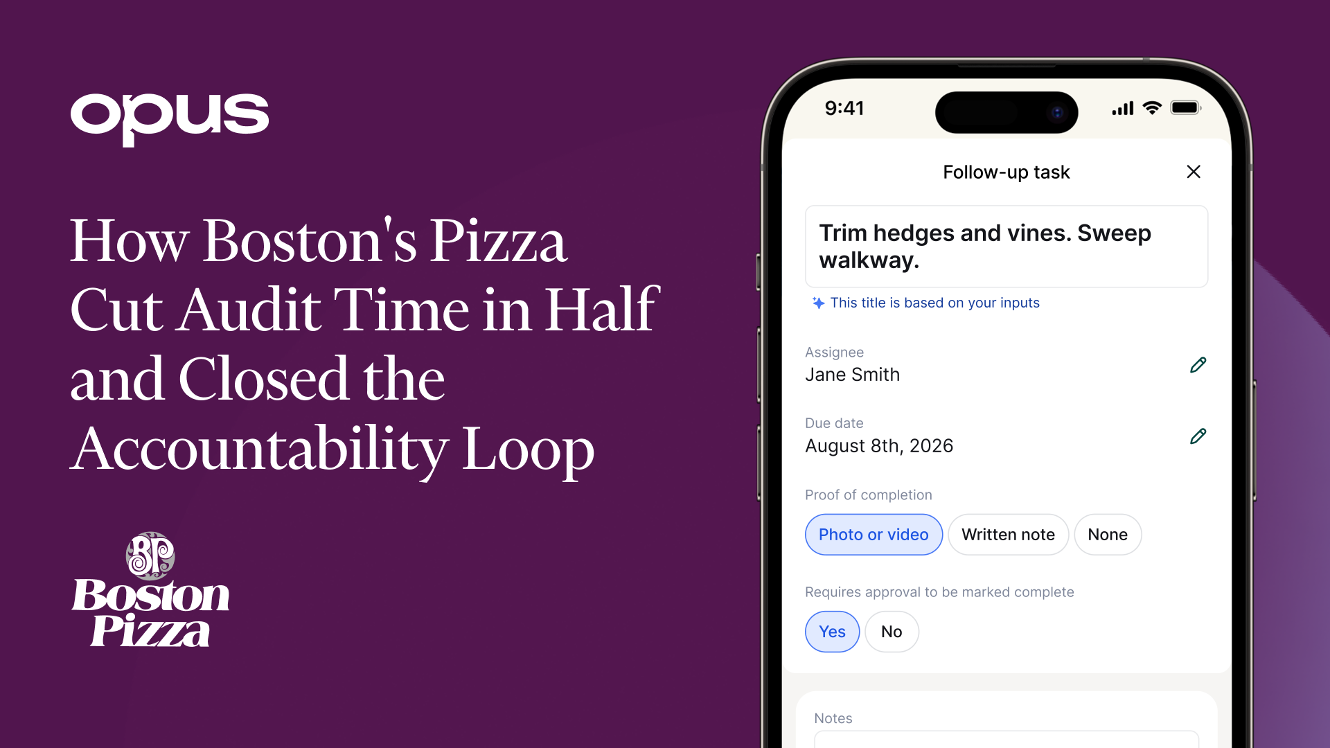 How Boston's Pizza Cut Audit Time in Half and Closed the Accountability Loop