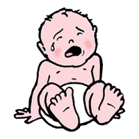 Unusual cry or moaning