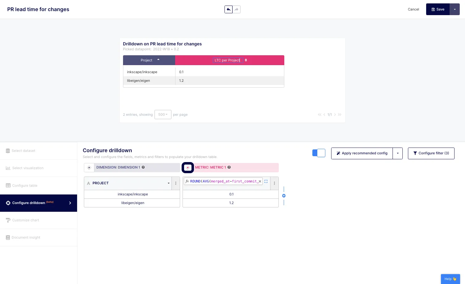 You can also modify your column header column by clicking on the color button located at the top left of each column.