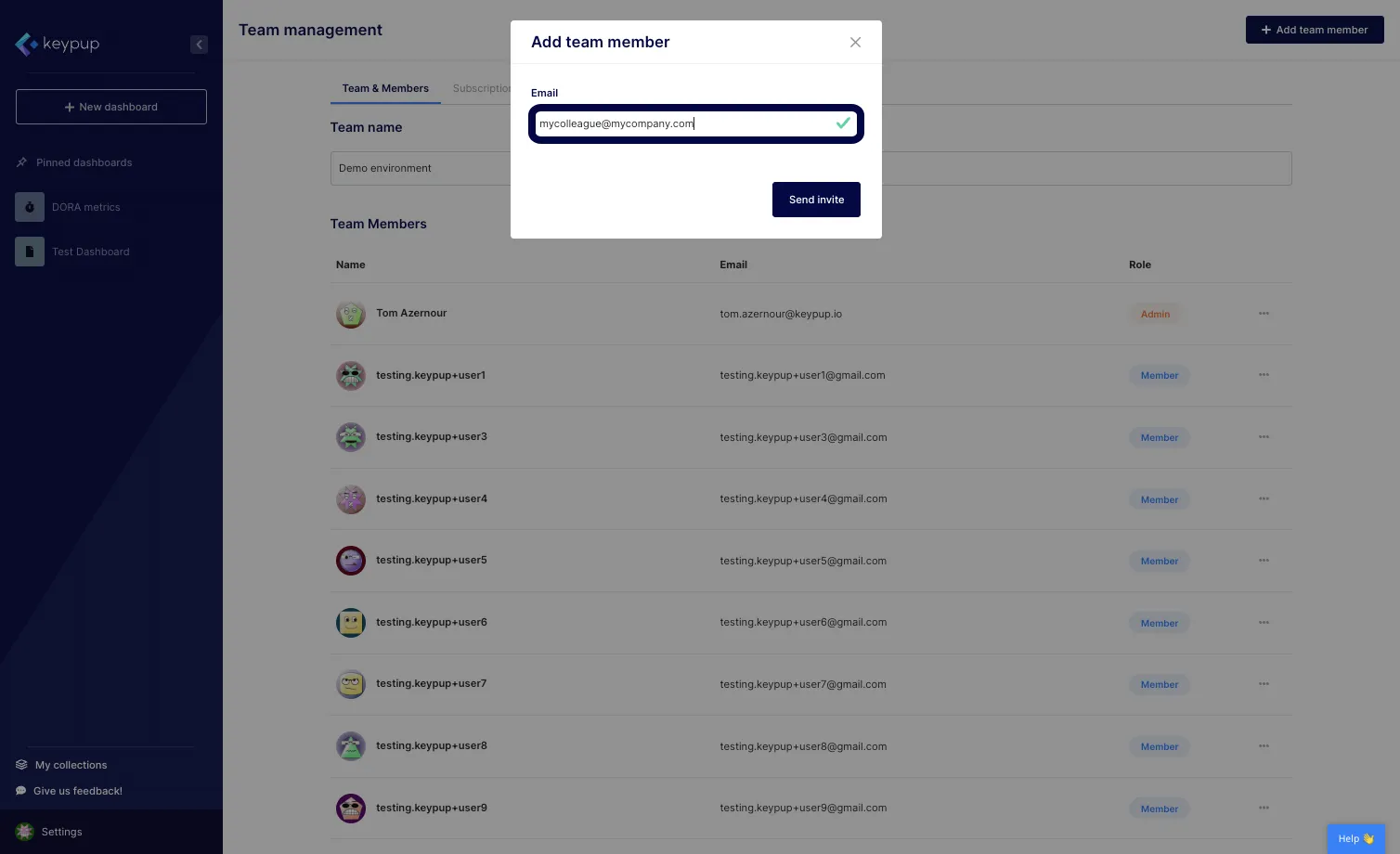 Type in your stakeholder email address.