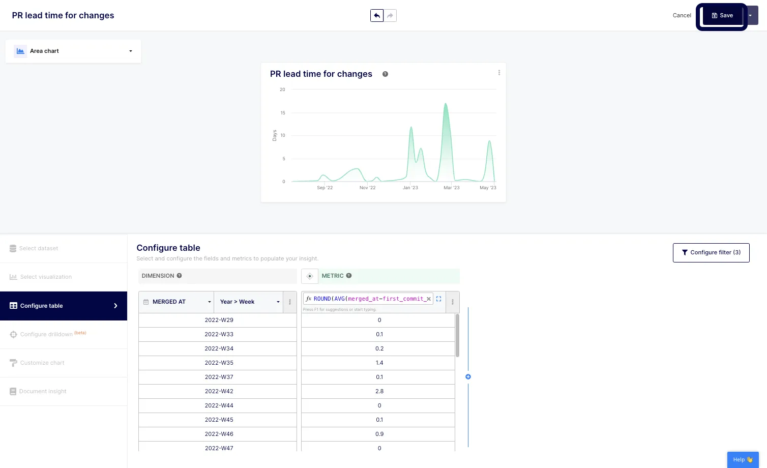 Once done, click on the "Save" button located at the top right of your screen.