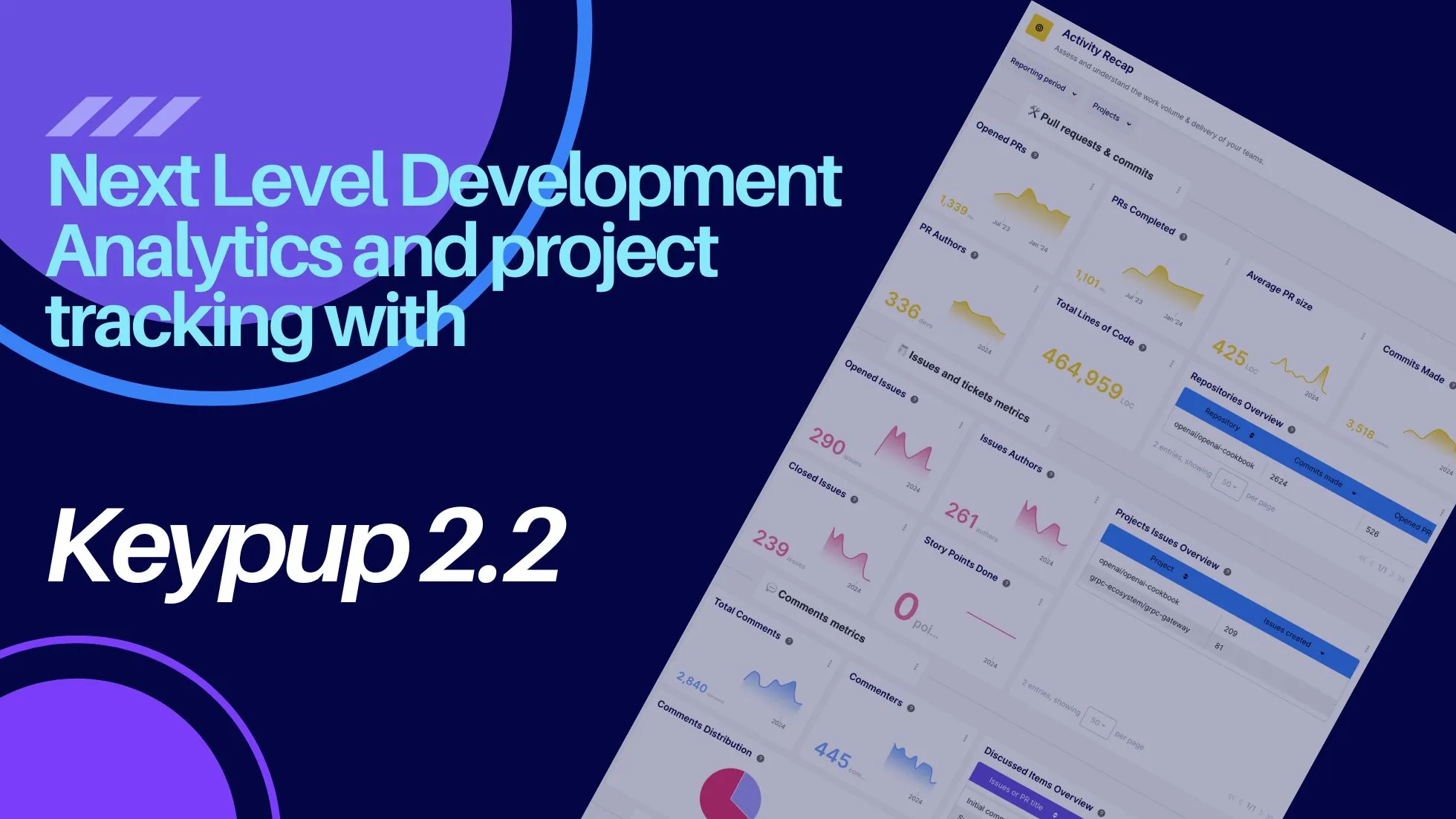 Unveiling Keypup 2.2 - Next Level Development Analytics and project tracking