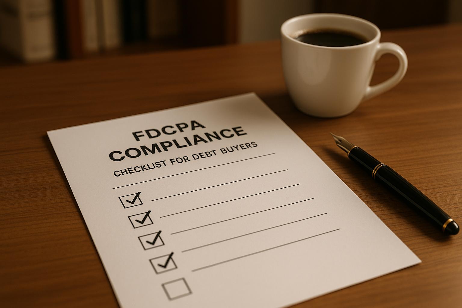 FDCPA Compliance Checklist for Debt Buyers