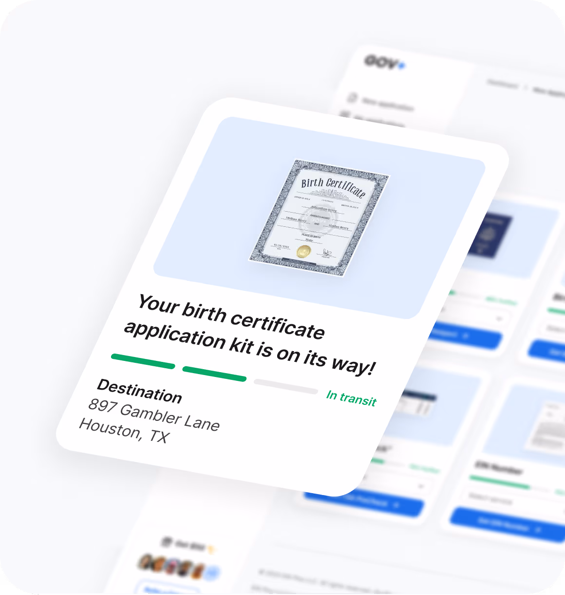 Birth certificate online application