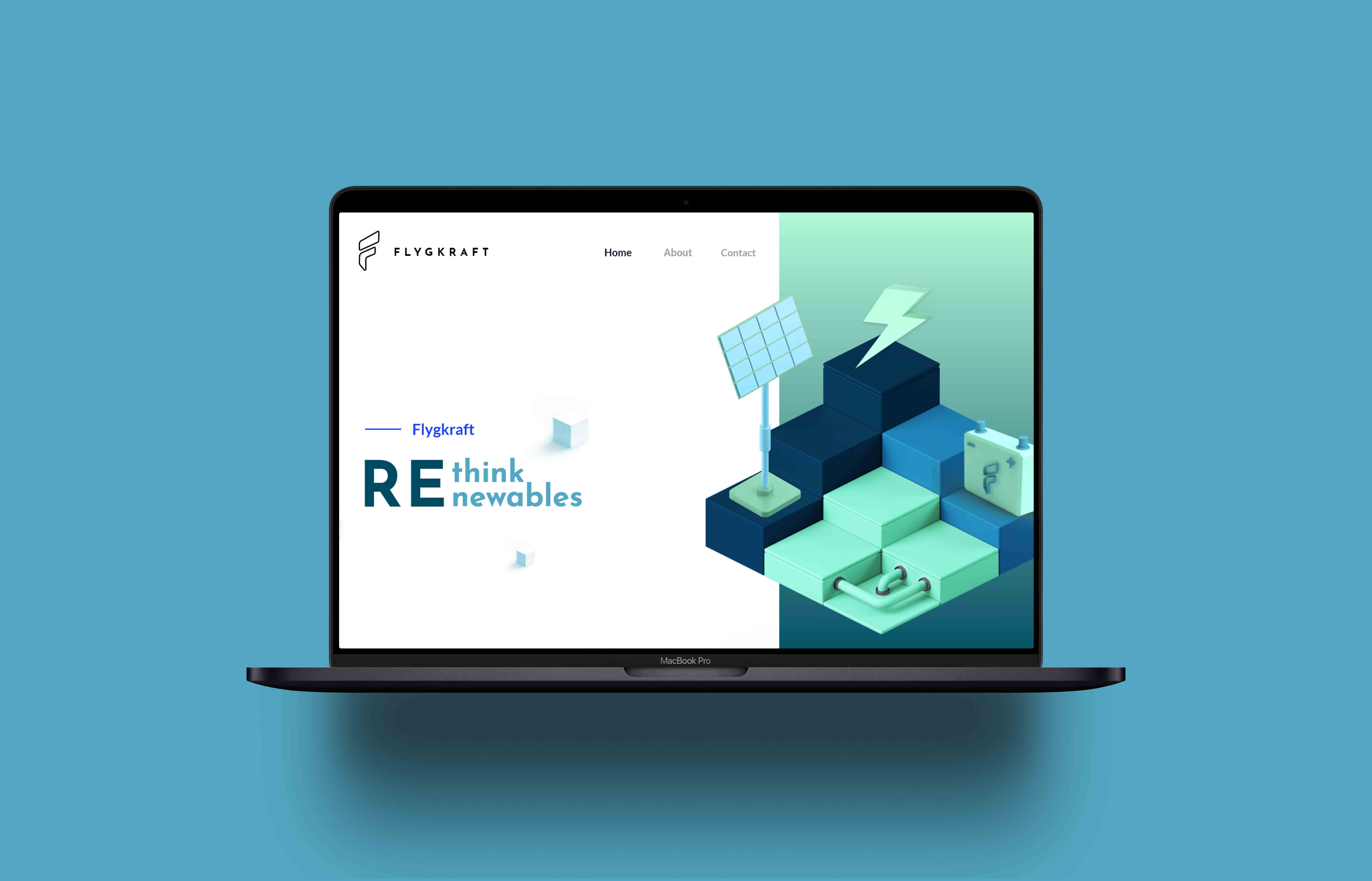 Flygkraft Website Mockup