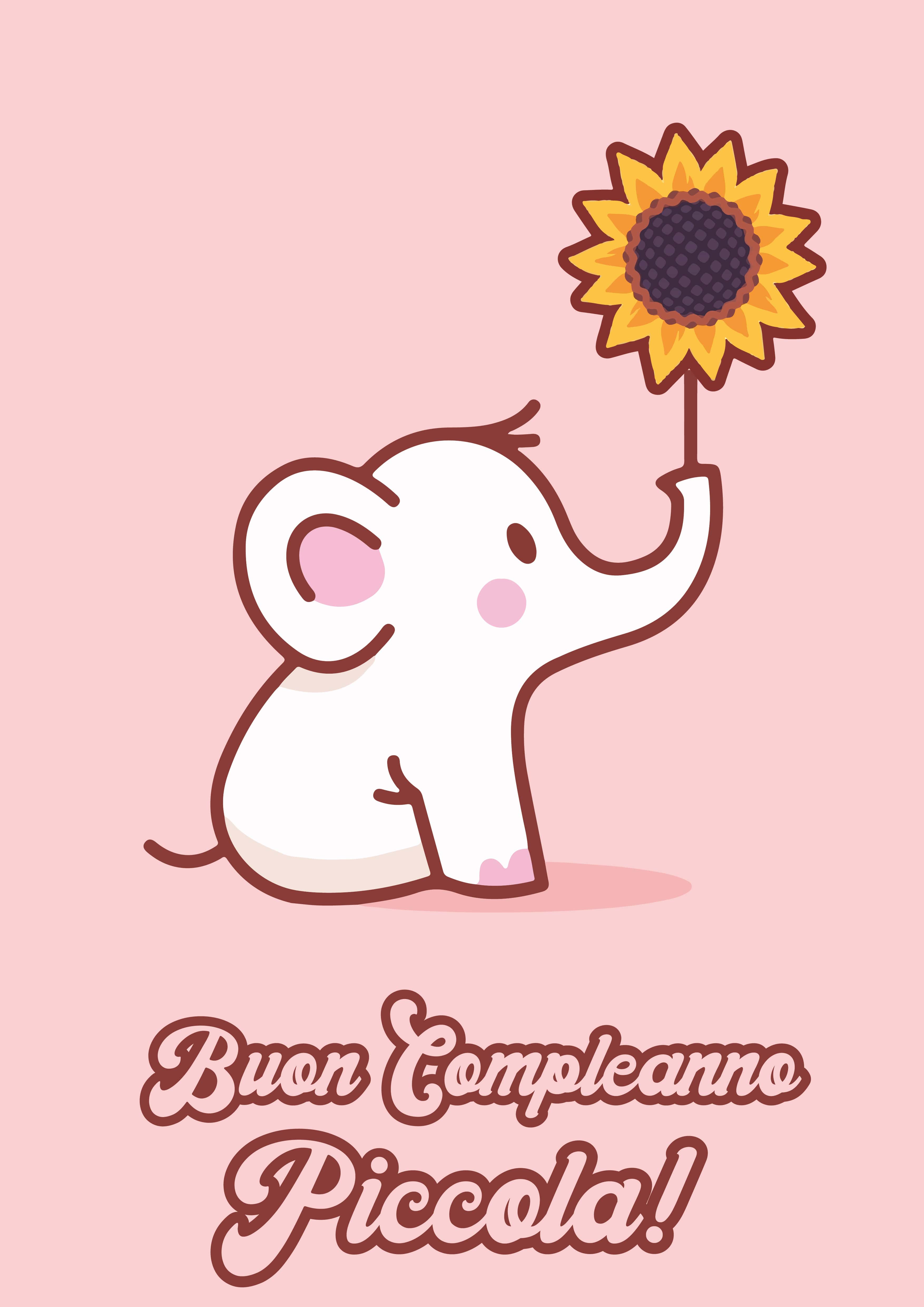 Elephant and Flower