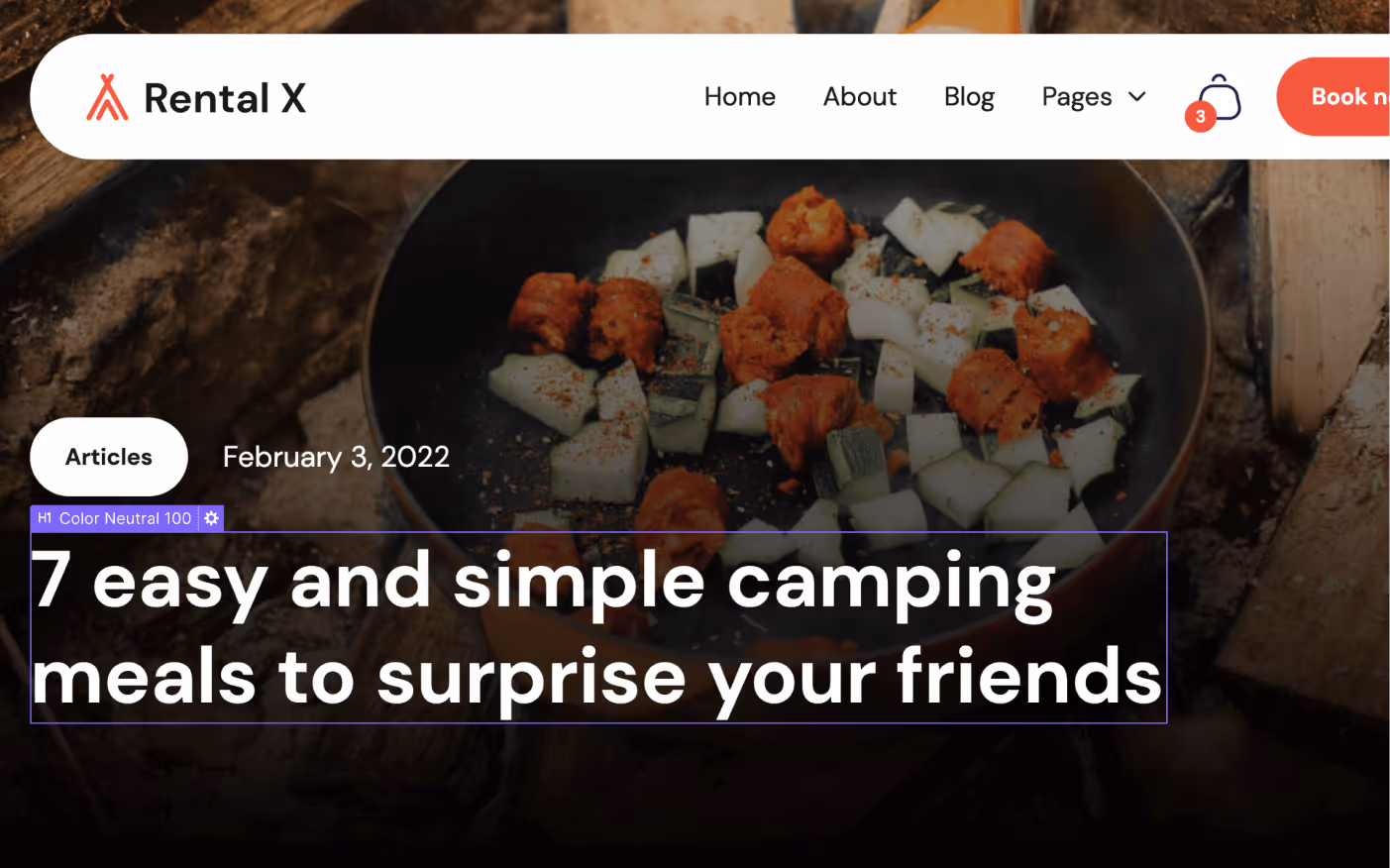 CMS Page - Rental X Webflow Template