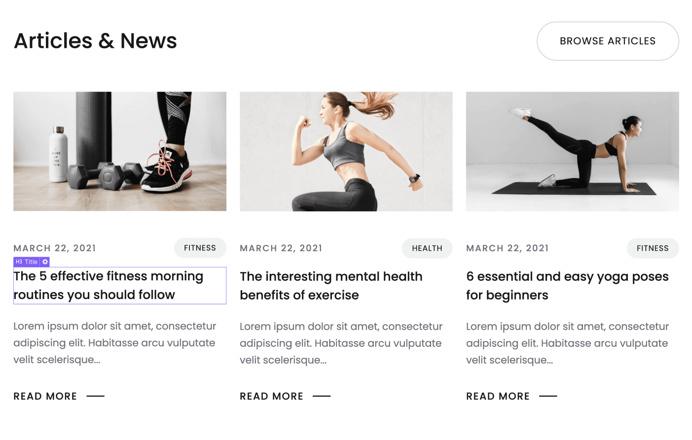 Dynamic Content CMS - Fitness X Webflow Template