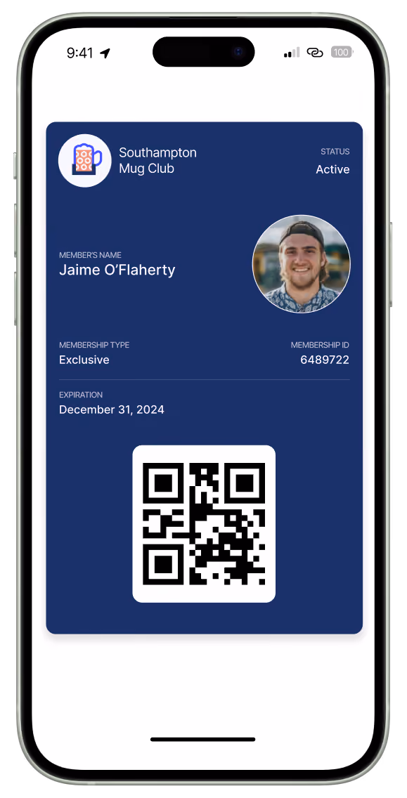 Showcase of Mobile digital membership card
