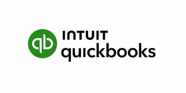 Intuit QuickBooks logo with green circle and white lowercase 'qb' letters.