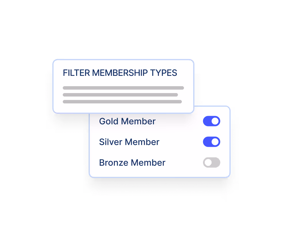 Filter by Membership Type