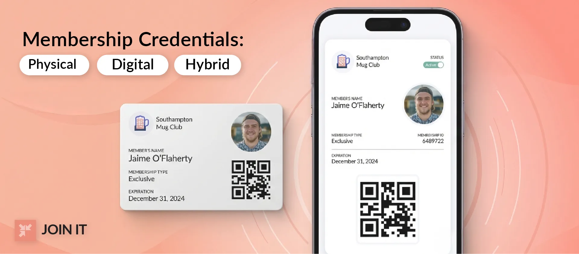 Comparison of digital membership cards with physical and hybrid membership credentials for organizations