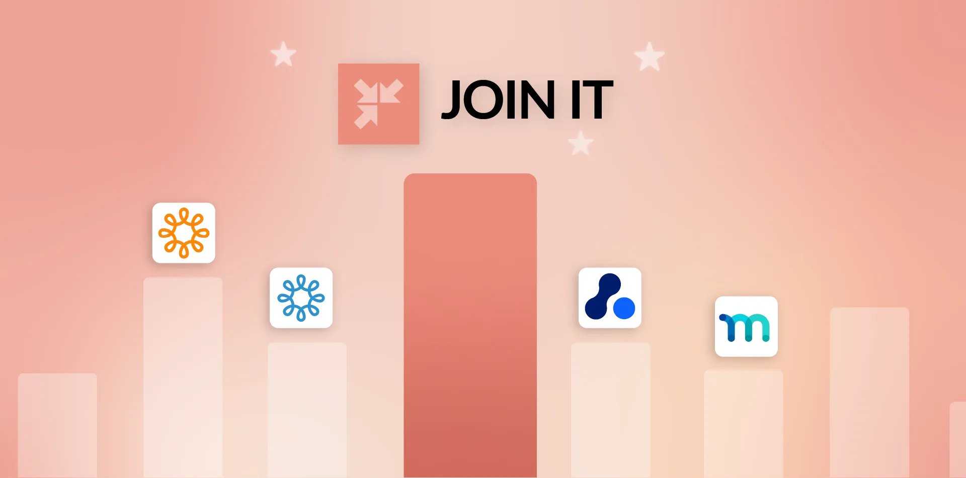 Membership management software comparison chart highlighting Join It among top platforms.