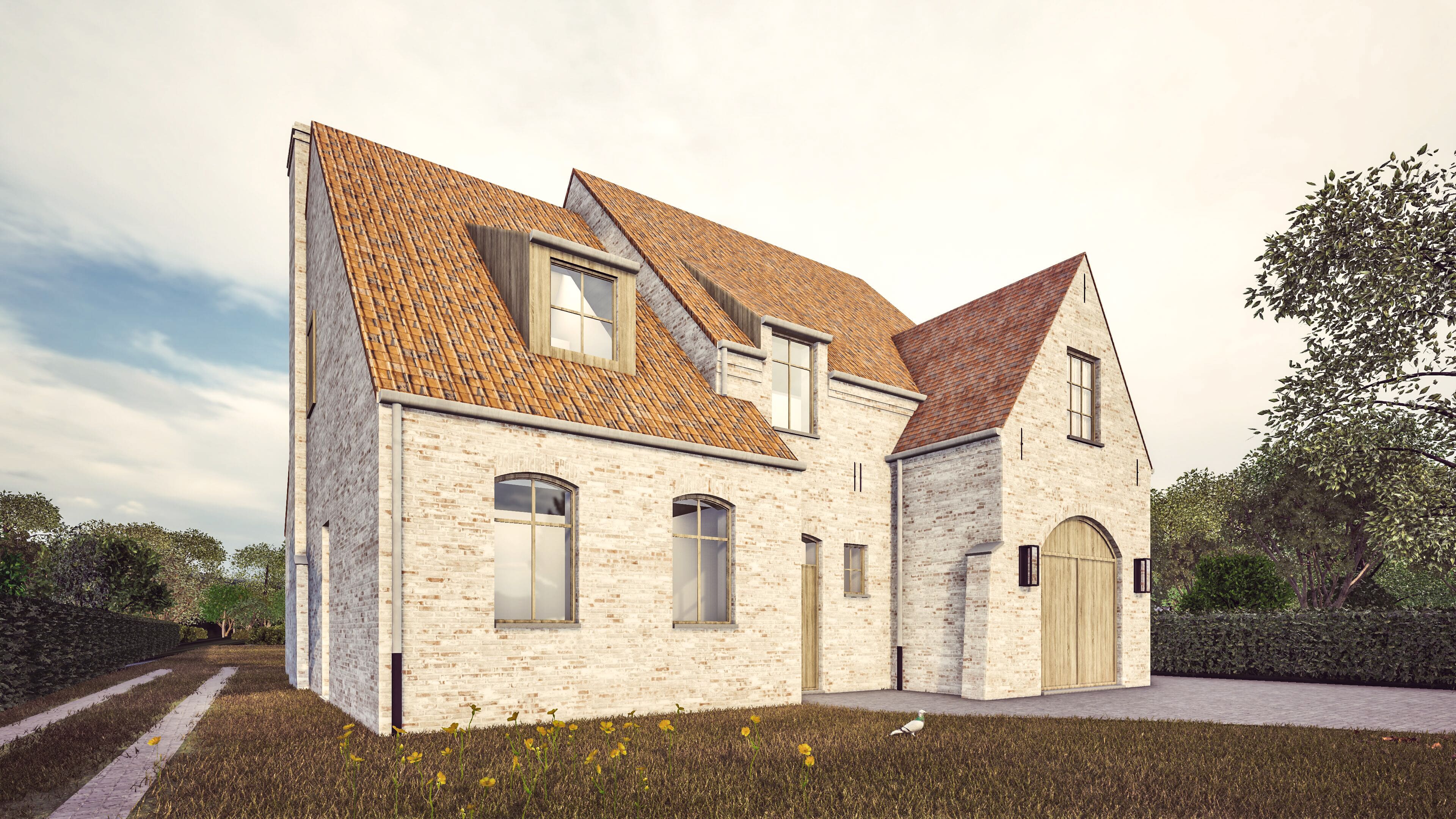 Architect Limburg, architect Kinrooi, landelijke architectuur, Brecht Bosmans, pastorijstijl, landelijkwonen, landelijke stijl 