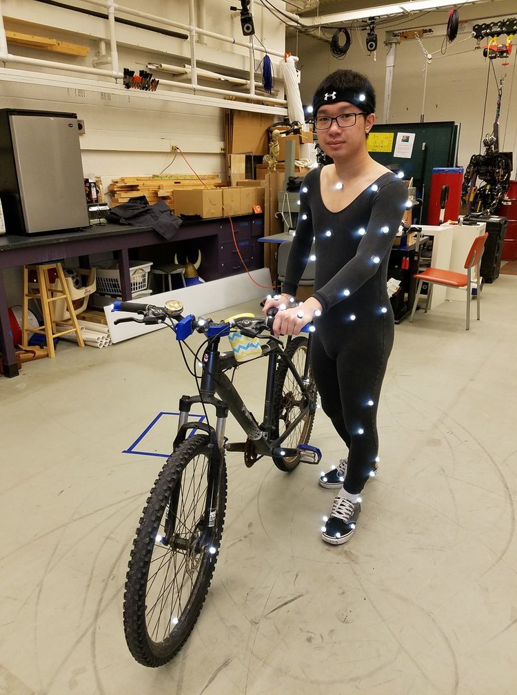 Eric in a mocap suit
