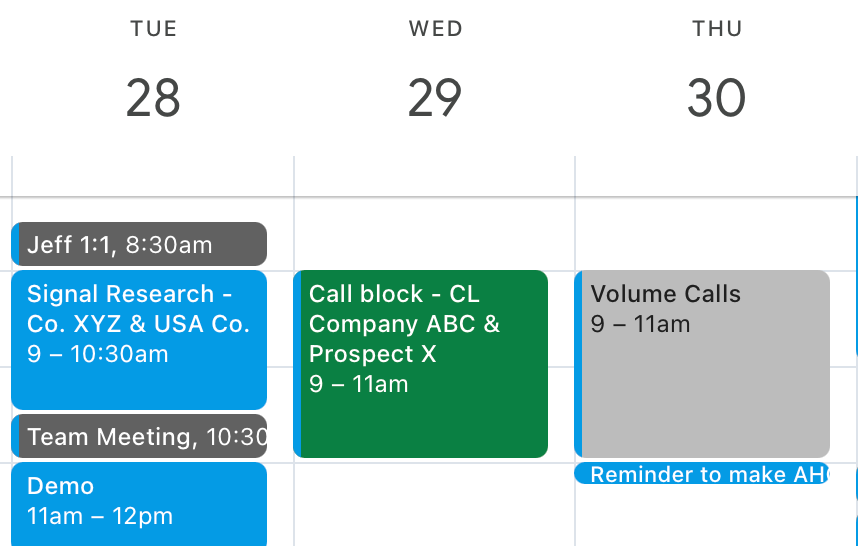 Charlys Calendar Blocks