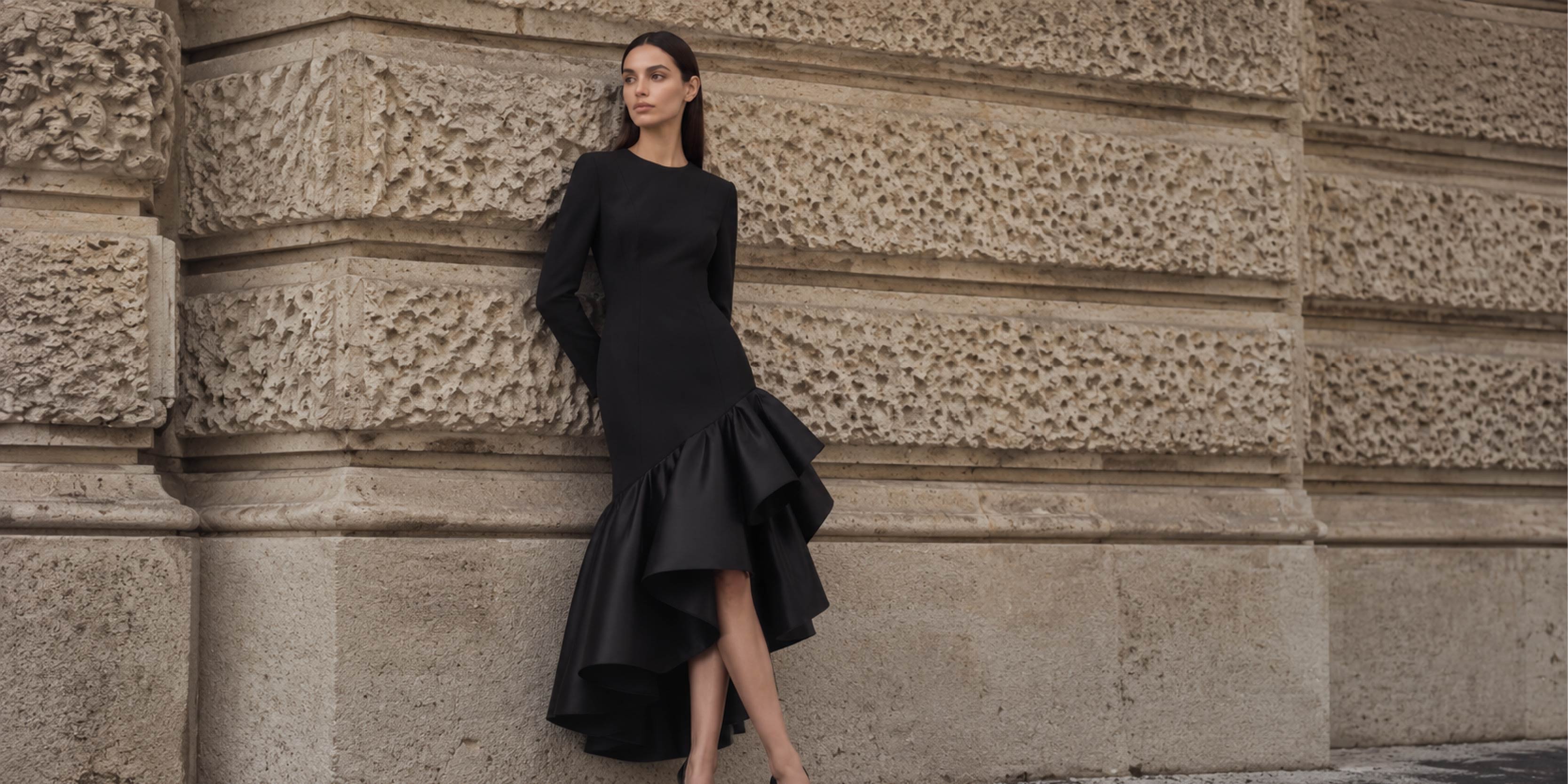 Claudia aszimmetrikus couture ruha – Agnes Silka