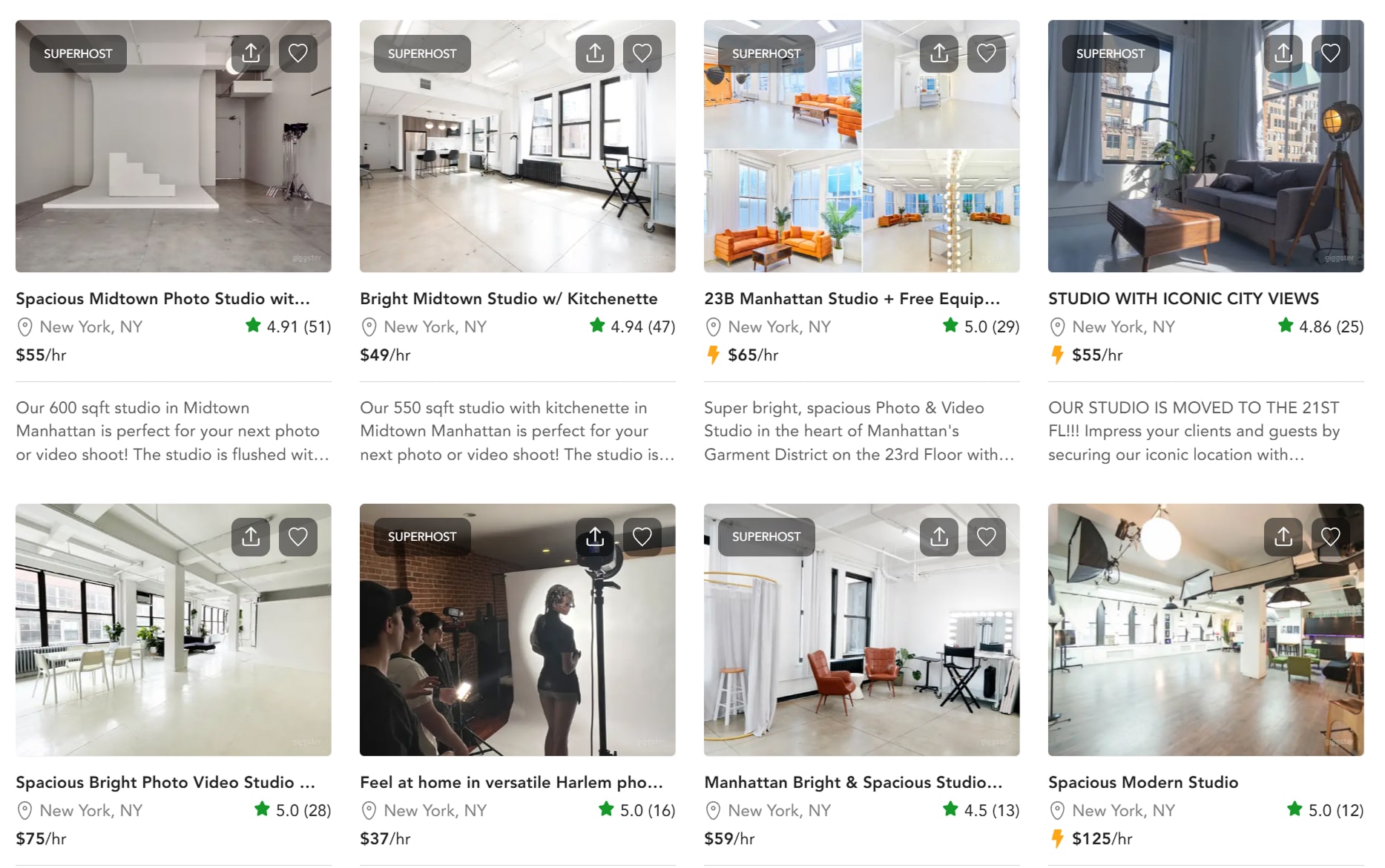 Renting product photography studio