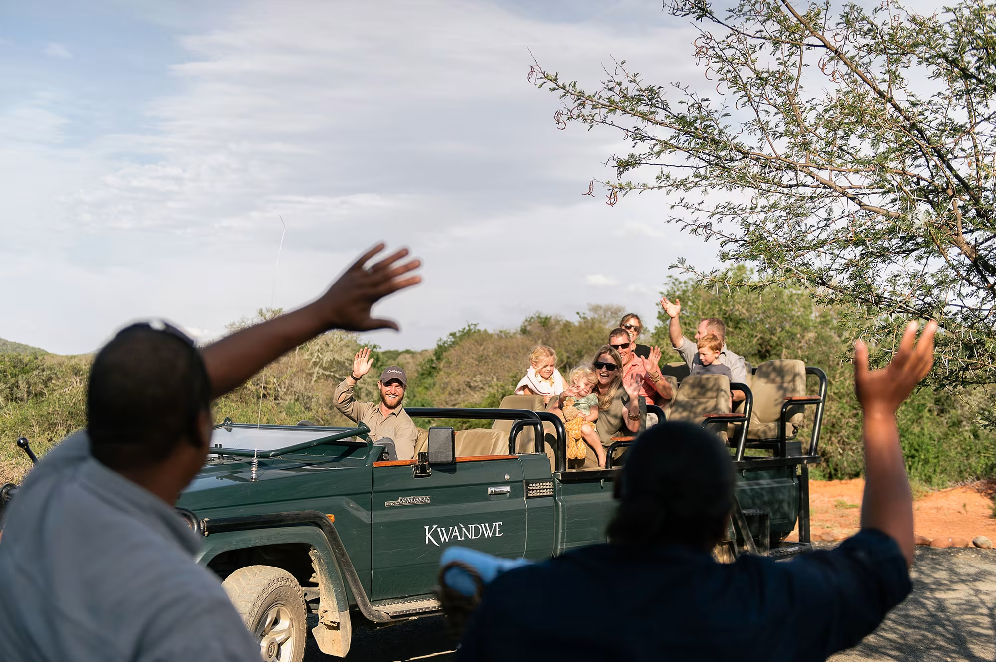 Game drive at Kwandwe Private Game Reserve