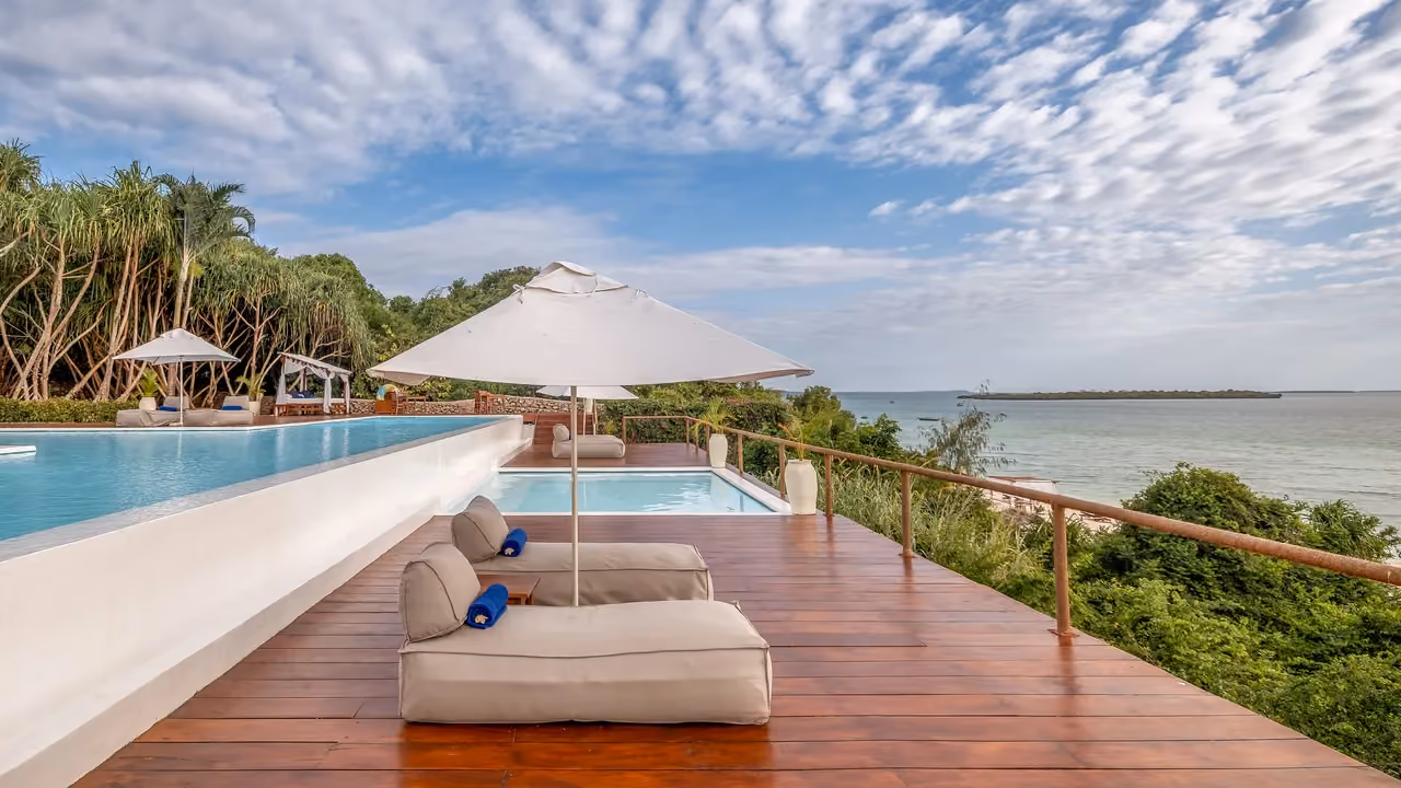 Elewana Kilindi Zanzibar pool deck