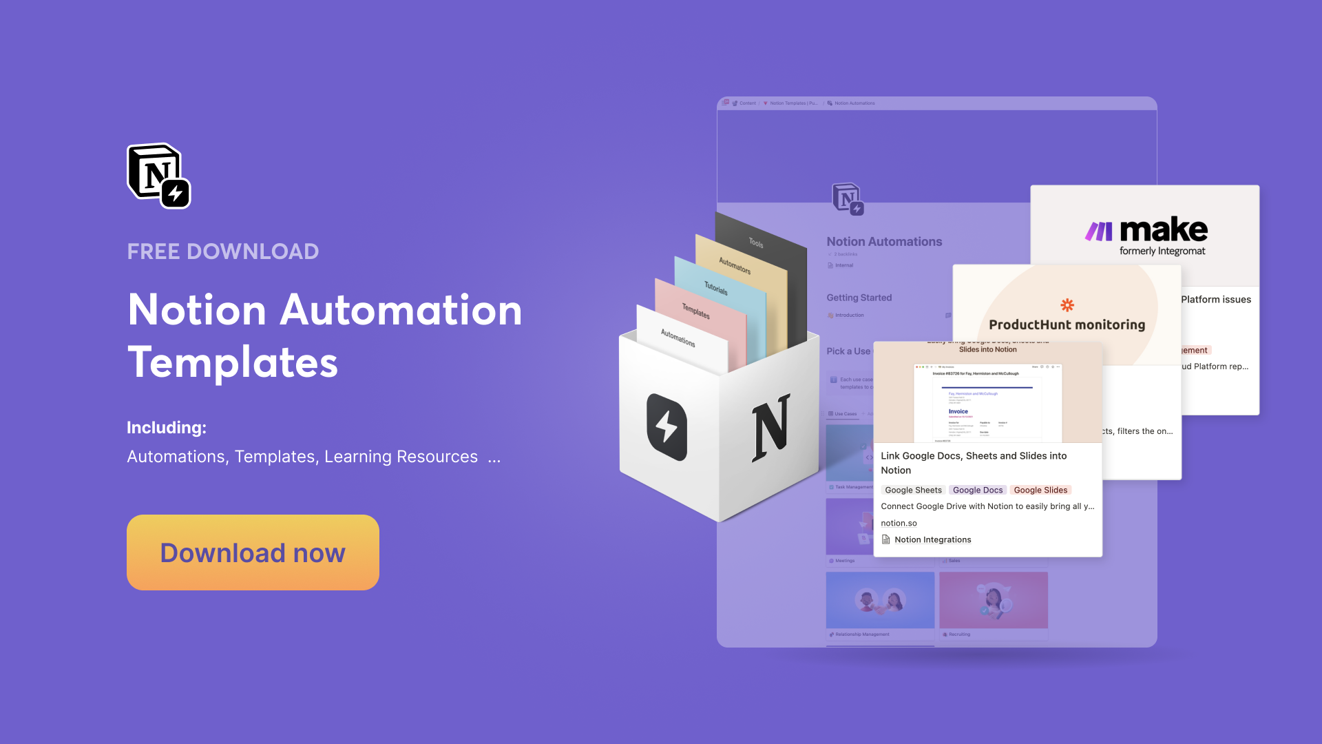 The Notion Automation Hub | Pre-Built Automation Templates