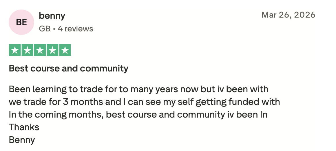 WeTrade Trustpilot review